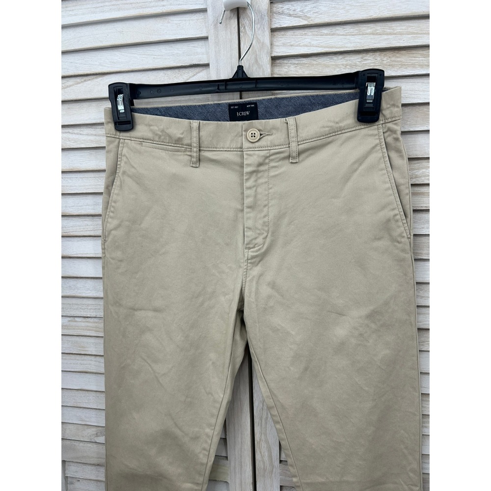 J.Crew Mens Tan Pants 484 Slim Fit Chino 29x32 Khaki Classic Career Work Casual - Picture 3 of 9